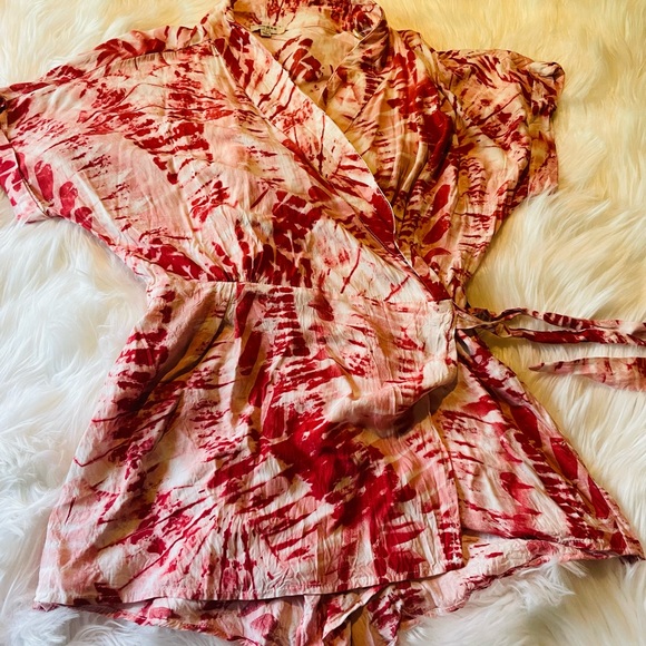 Pink tie-dye romper/ S /Umgee - Picture 4 of 4
